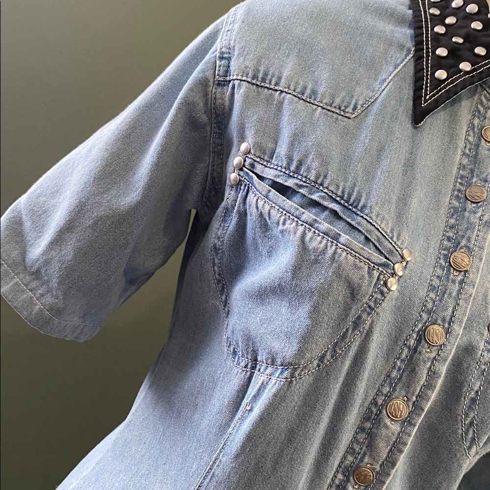 Vintage Used Brand denim western dress - Picture 4 of 9